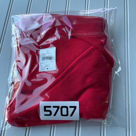 NEW J. Jill size XL Red linnen blend waterfall lite sweater - Picture 7 of 7